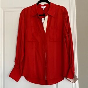 Reiss Red Button Down Shirt